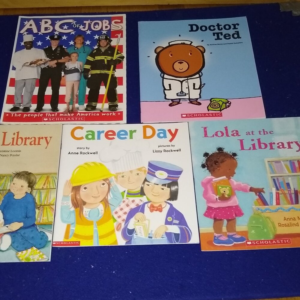 Doctor Ted + At the Library + Lola at the Library + Career Day + ABC of Jobs x 5